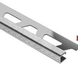 Schluter Quadec 8' Stainless Steel Square Check Profile